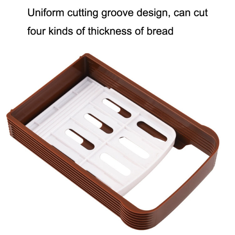 Home Baking Tool Bread Loaf Toast Kitchen Slicer Cutter(Brown)