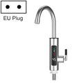 Smart Household Digital Display Instant Hot Kitchen Electric Faucet, Plug: EU Plug(Stainless Steel)