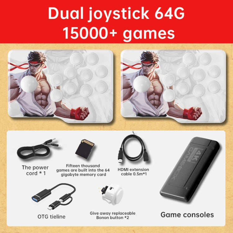 K9 Game Console Home TV Double Battle Simulator 64G Table Control Edition Built-in 15000 Games