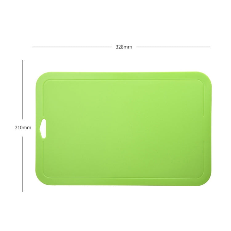 2pcs Baby Auxiliary Cutting Board Fruit and Vegetable Cutting Plastic Board(Green)