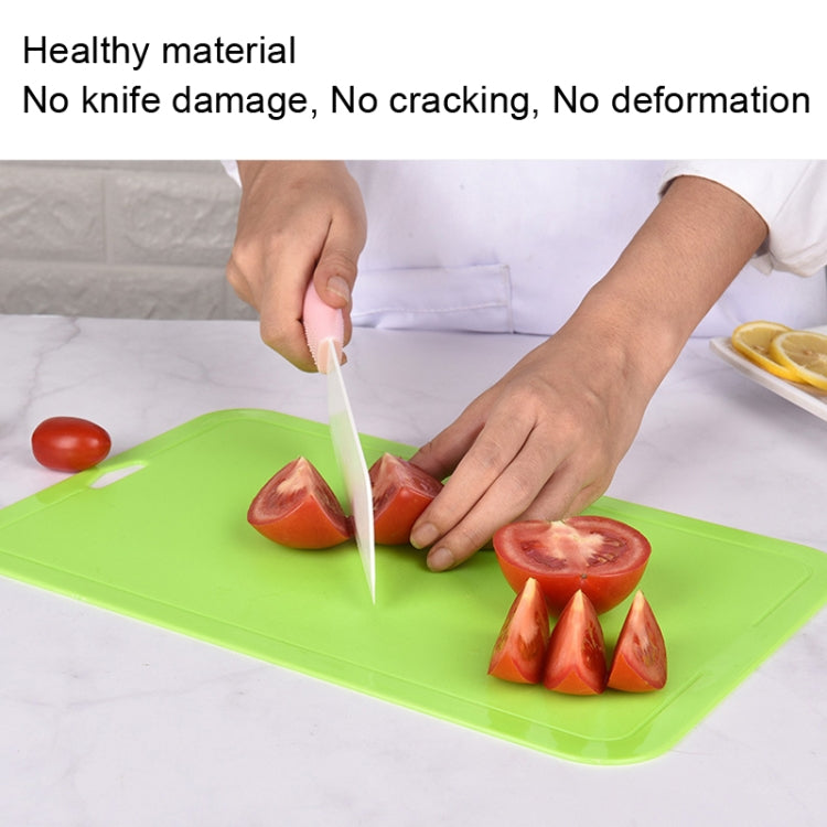 2pcs Baby Auxiliary Cutting Board Fruit and Vegetable Cutting Plastic Board(Blue)