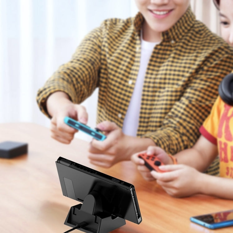 Game Console Handle Stand Charger For Nintendo Switch/Switch Oled/Switch Lite(Black)