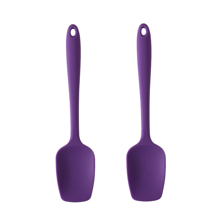 2pcs 28cm Silicone Square Shovel Cake Scraper(Purple)