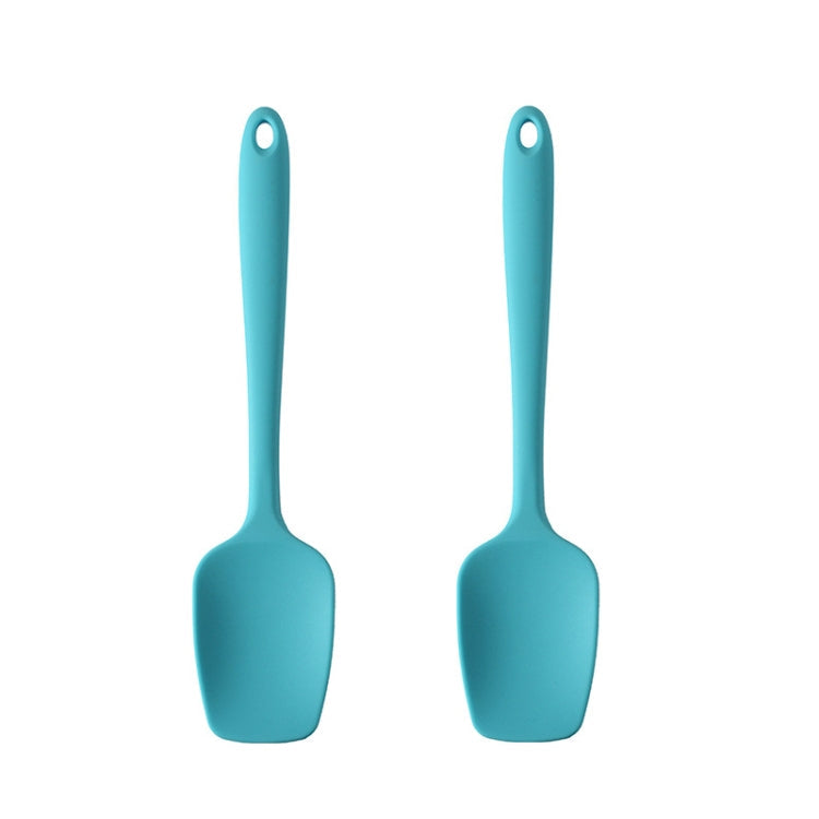 2pcs 28cm Silicone Square Shovel Cake Scraper(Blue)