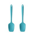 2pcs 28cm Silicone Square Shovel Cake Scraper(Blue)
