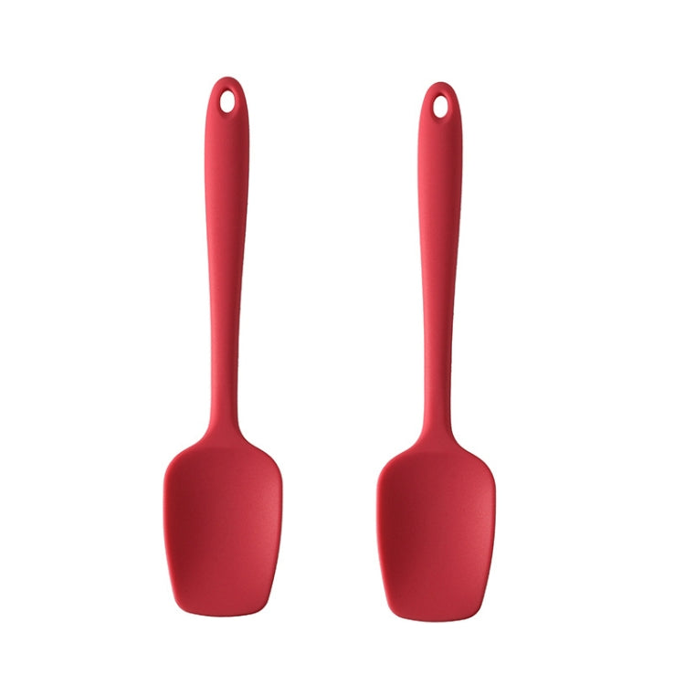 2pcs 28cm Silicone Square Shovel Cake Scraper(Rose Red)