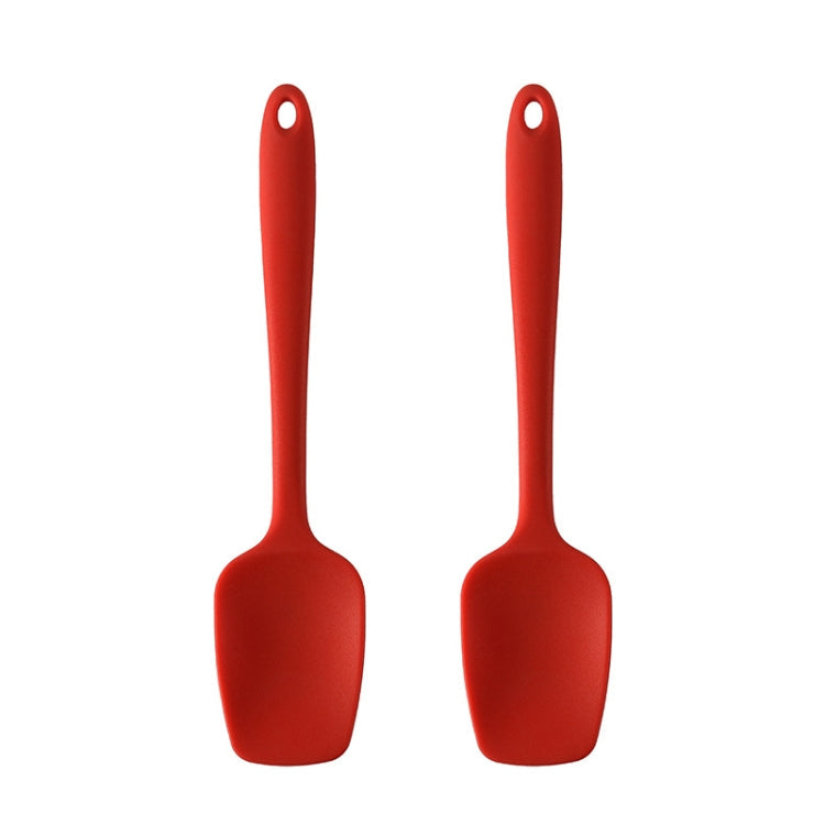 2pcs 28cm Silicone Square Shovel Cake Scraper(Red)