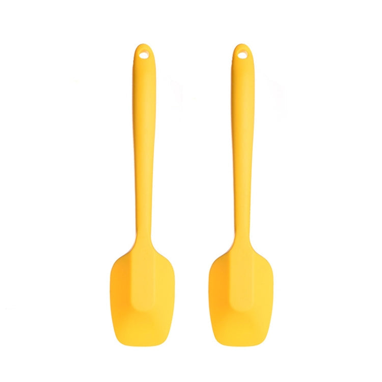 2pcs 28cm Silicone Square Shovel Cake Scraper(Yellow)