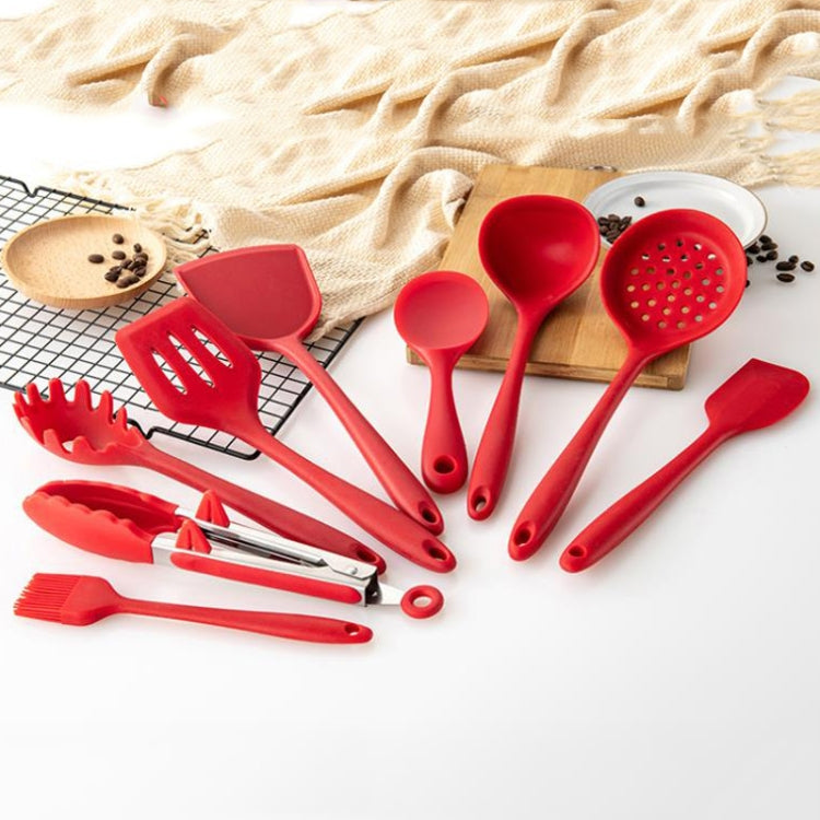 2pcs Non-stick High Temperature Resistant Silicone Cookware, Style: Brush(Red)