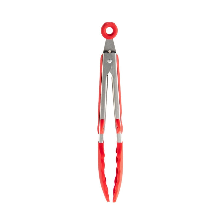 Non-stick High Temperature Resistant Silicone Cookware, Style: Food Clip(Red)