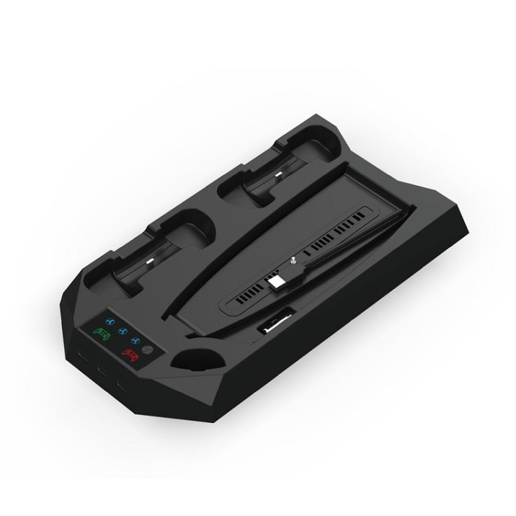 For PS5 DE/UHD 2 In 1 Handheld Console Cooling Stand Fan Base(Black)