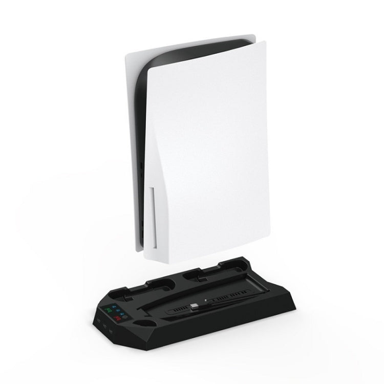 For PS5 DE/UHD 2 In 1 Handheld Console Cooling Stand Fan Base(White)
