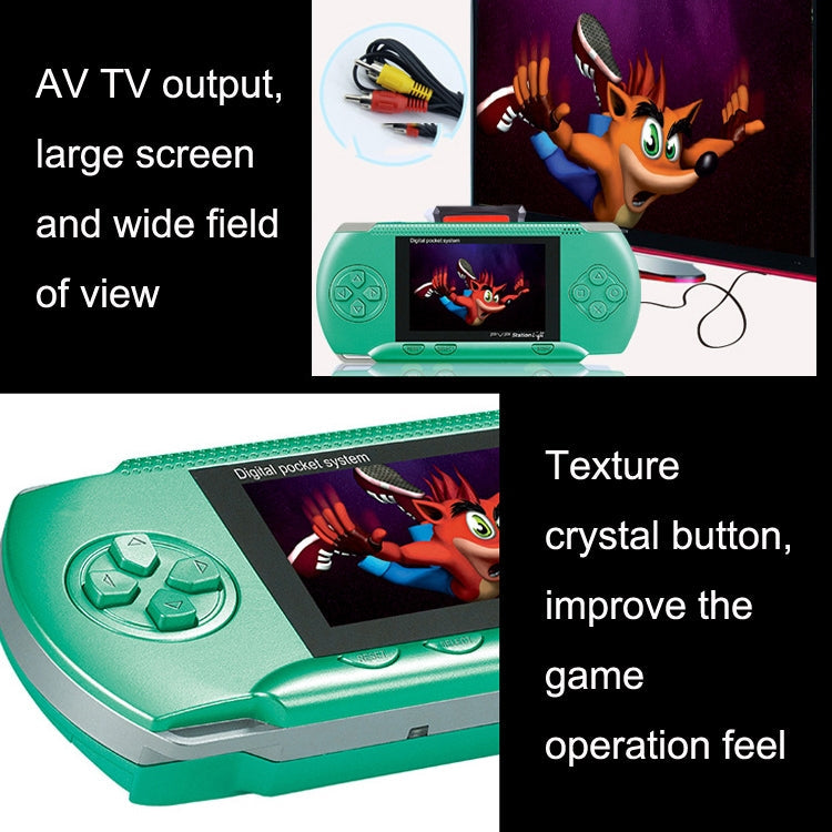 DG-172 Children Palm Gaming Machine Plug Card Mini 2.4 Inch Color Screen Classic Intellectual Game Console(Red)