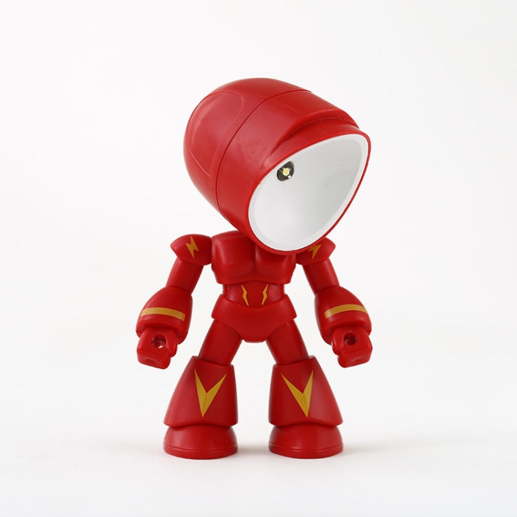 9622 LED Mini Foldable Cartoon Policeman Night Light Desktop Magnetic Desk Lamp(Red)