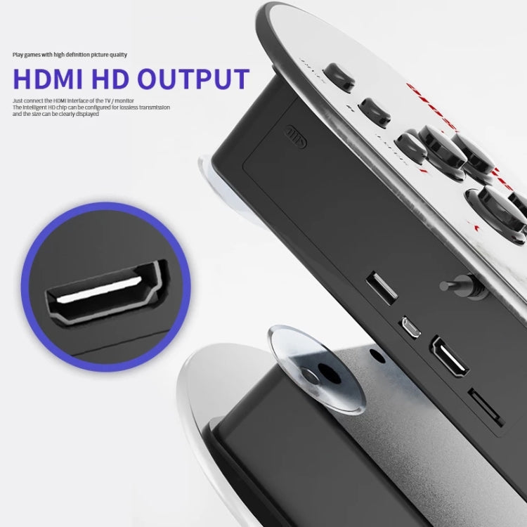 MANTE1 MT6 TV Console Game Joystick Turret HD 4K Game 3 Persons 32G Built-in 10000 Games+Wireless Handle