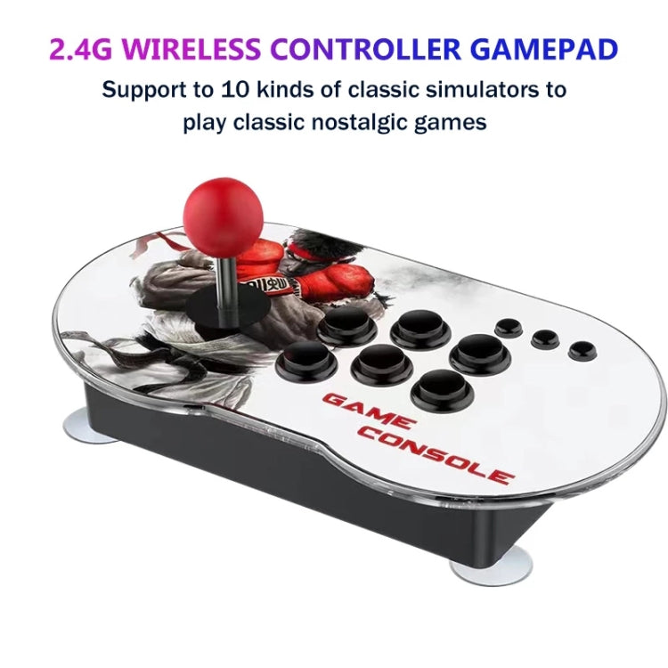 MANTE1 MT6 TV Console Game Joystick Turret HD 4K Game 3 Persons 32G Built-in 10000 Games+Wireless Handle
