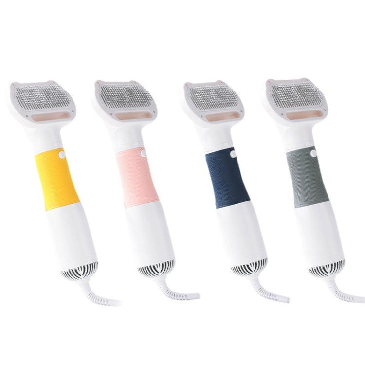 3 in 1 600W Pet Electric High Wind Hair Removal Blowing Combs, Specification: EU Plug 220V(Gray)