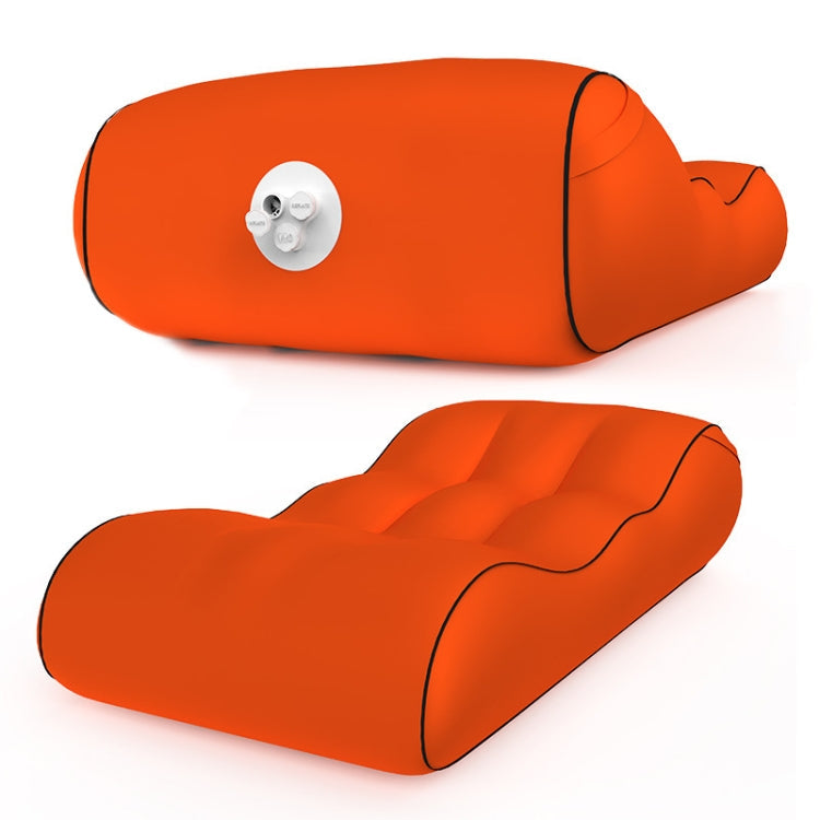1832B Outdoor Portable One-Touch Automatic Inflatable Sofa Foldable Seat(Orange)