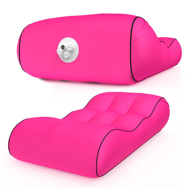1832B Outdoor Portable One-Touch Automatic Inflatable Sofa Foldable Seat(Rose Red)