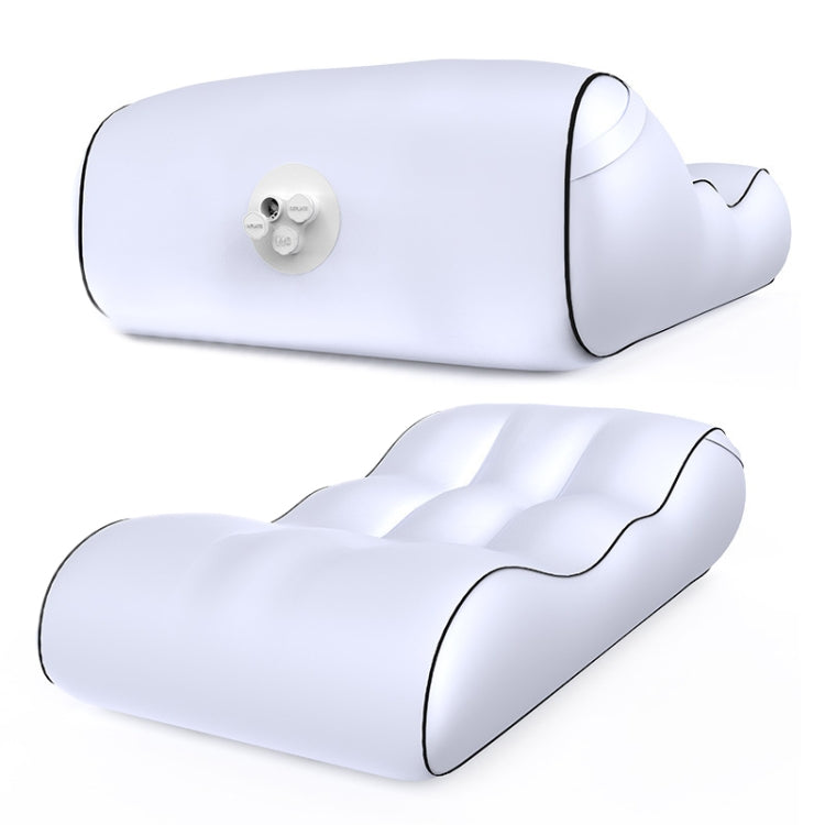 1832B Outdoor Portable One-Touch Automatic Inflatable Sofa Foldable Seat(White)