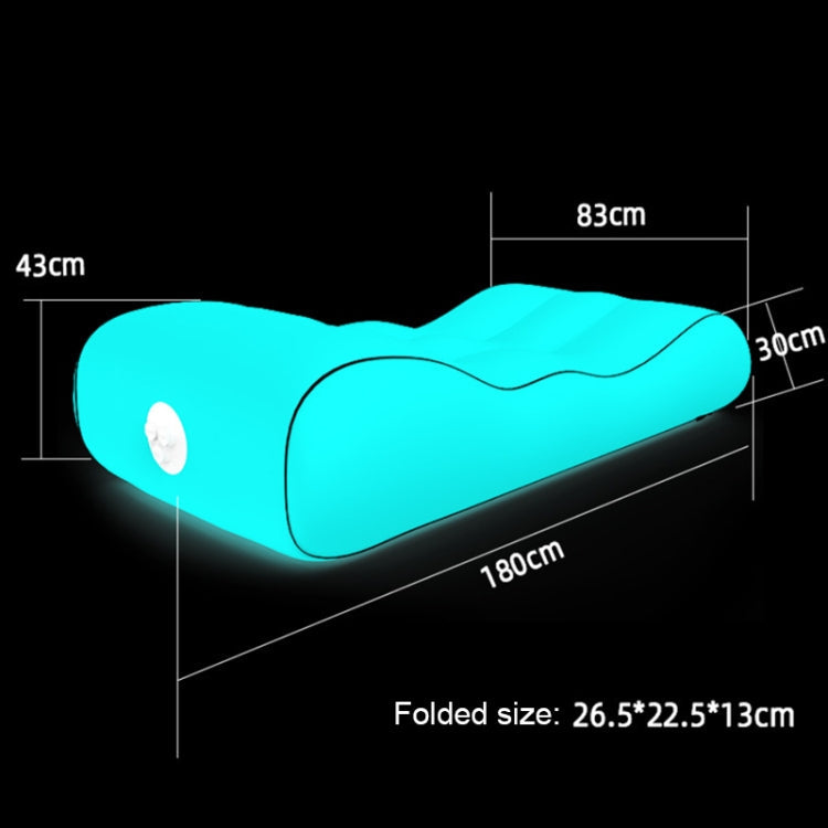 1832B Outdoor Portable One-Touch Automatic Inflatable Sofa Foldable Seat(Orange)