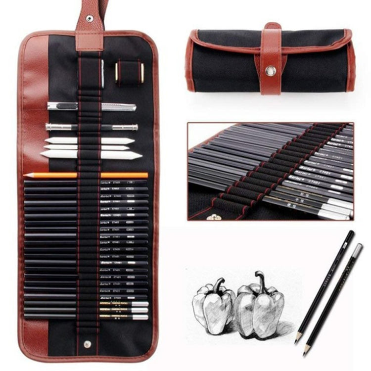 YGSM-30 Sketch Pencil Set Art Sketch Pencil Drawing Tools, Spec: 21pcs/set