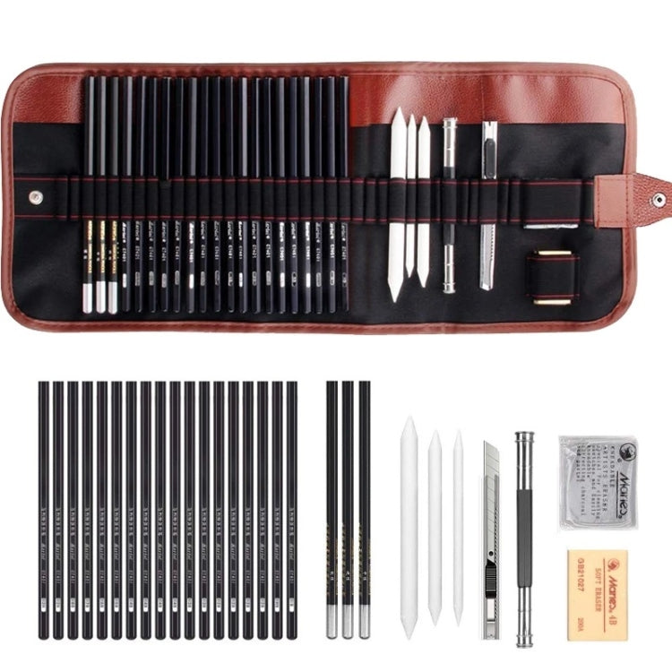 YGSM-30 Sketch Pencil Set Art Sketch Pencil Drawing Tools, Spec: 29pcs/set