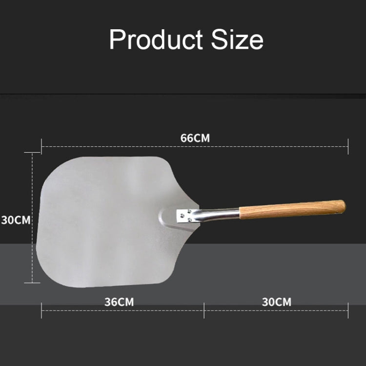 Detachable Aluminum Oak Pizza Cake Transfer Shovel Kitchen Baking Tools(12 inches)