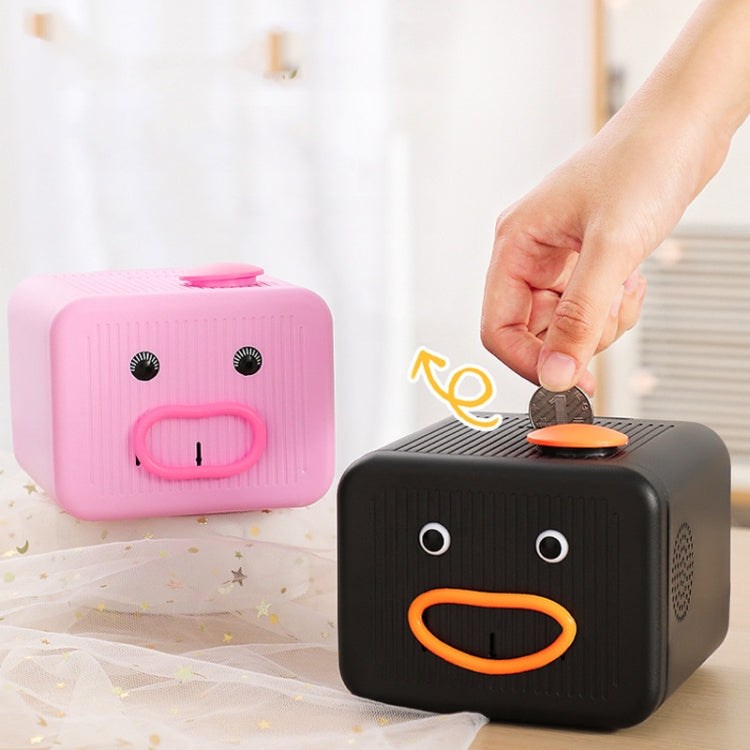 Emoticon Expression Voice Electric Piggy Bank(Pink)