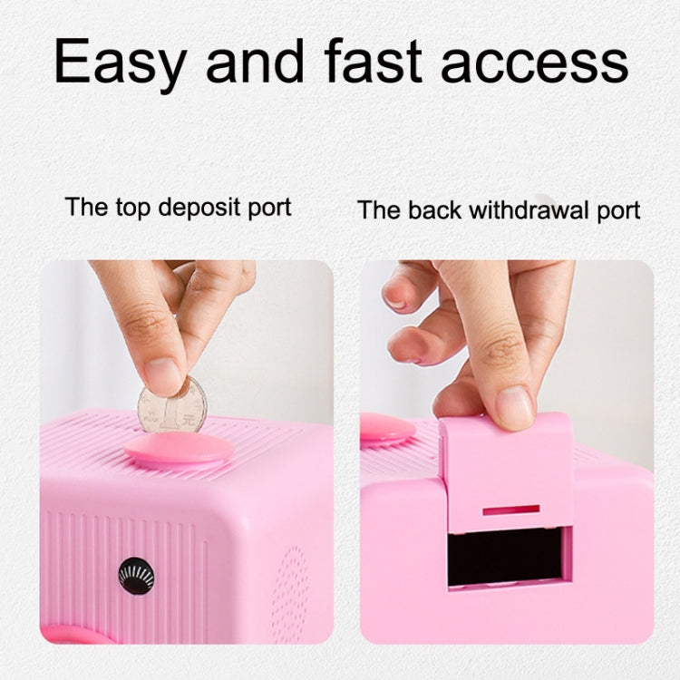 Emoticon Expression Voice Electric Piggy Bank(Pink)