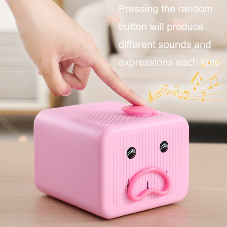 Emoticon Expression Voice Electric Piggy Bank(Pink)