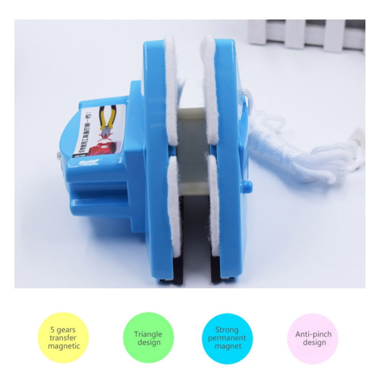 Adjustable Magnetic Window Cleaner Double-Side Glass Wiper Brush(4-30mm)