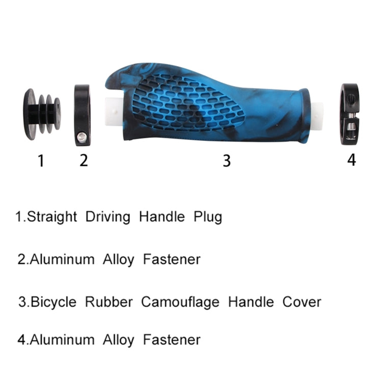 MZYRH 1pair Mountain Bike Bicycle Handlebar Grips Protective Covers(Black and Yellow)