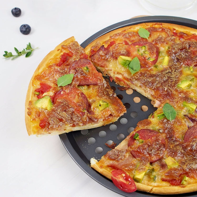 BM1076 Round Pizza Pie Nonstick Baking Pan with Perforated Bottom Baking Mold(12 inches)