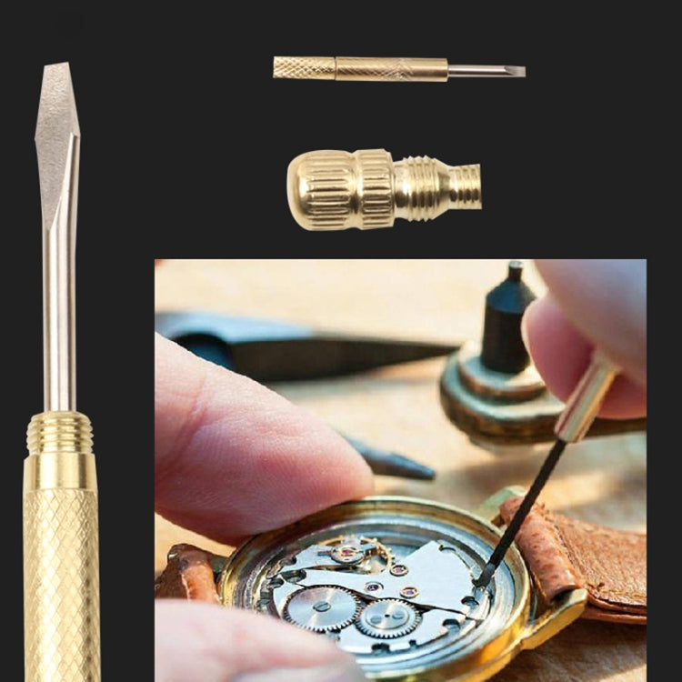 6 in 1 Multifunctional Mini Household Brass Hammer Screwdriver(10097)