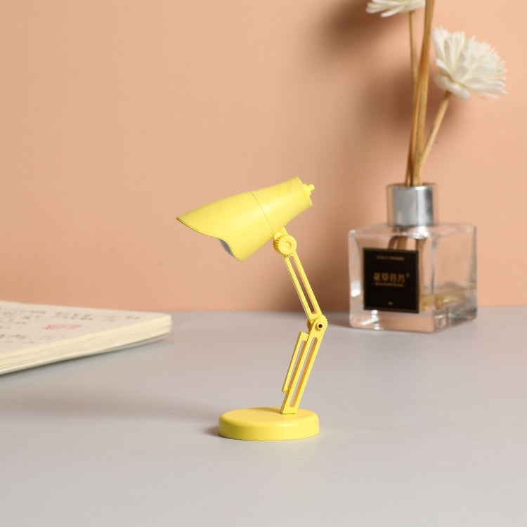 LED Foldable Mini Magnetic Desk Lamp with Clip(LD01 Yellow)