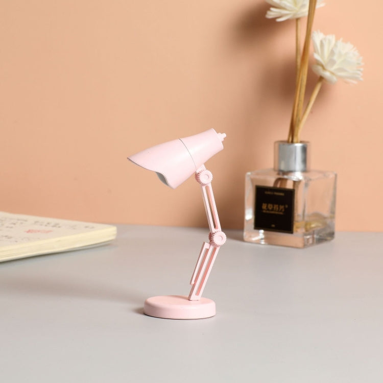 LED Foldable Mini Magnetic Desk Lamp with Clip(LD01 Pink)