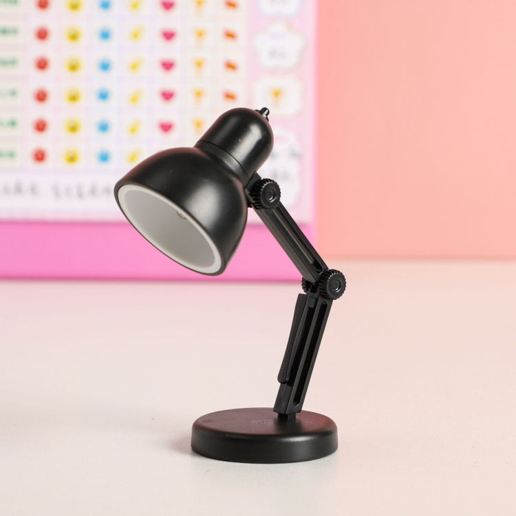 LED Foldable Mini Magnetic Desk Lamp with Clip(LD02 Black)