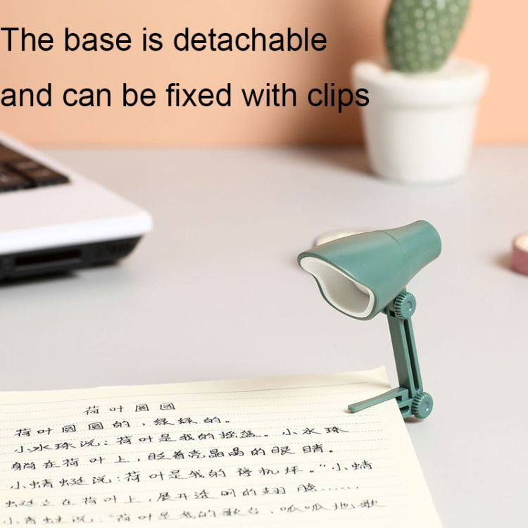 LED Foldable Mini Magnetic Desk Lamp with Clip(LD01 Rose Red)