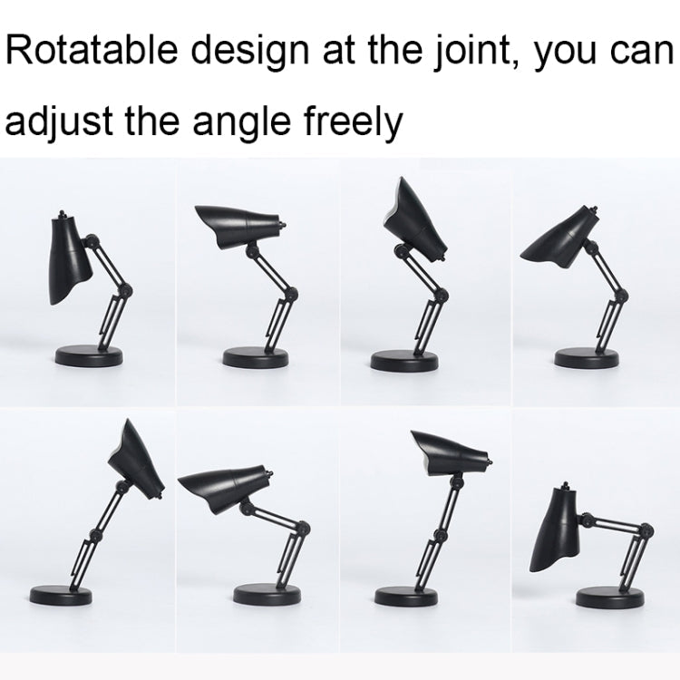 LED Foldable Mini Magnetic Desk Lamp with Clip(LD02 Rose Red)