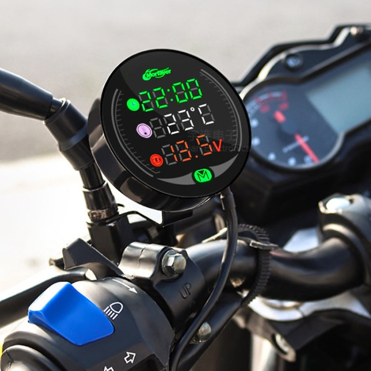 Morfayer YL-M05 4 In 1 Water Temperature Model 9-24V LED Night Vision Motorcycle Modification Instrument