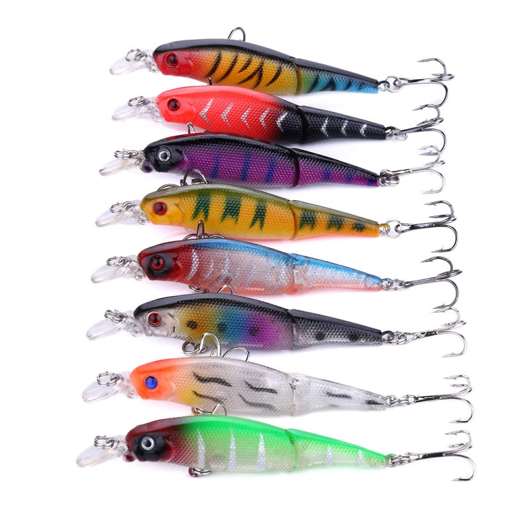 HENGJIA JM010 9cm 7g 2 Sections Bionic Bait With Beads Diving Mino Fake Bait(7)