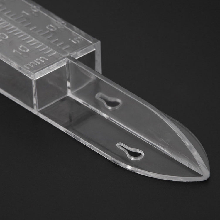 Plastic Transparent Outdoor Garden Rain Gauge Measuring Tool(25x4.5x2.7cm)