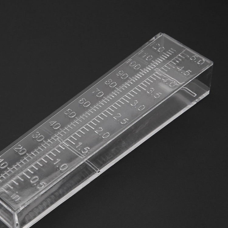 Plastic Transparent Outdoor Garden Rain Gauge Measuring Tool(25x4.5x2.7cm)