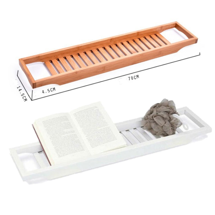 Bamboo Non-slip Bathtub Shelf Multifunctional Soaking Shelf, Color: Bamboo Color