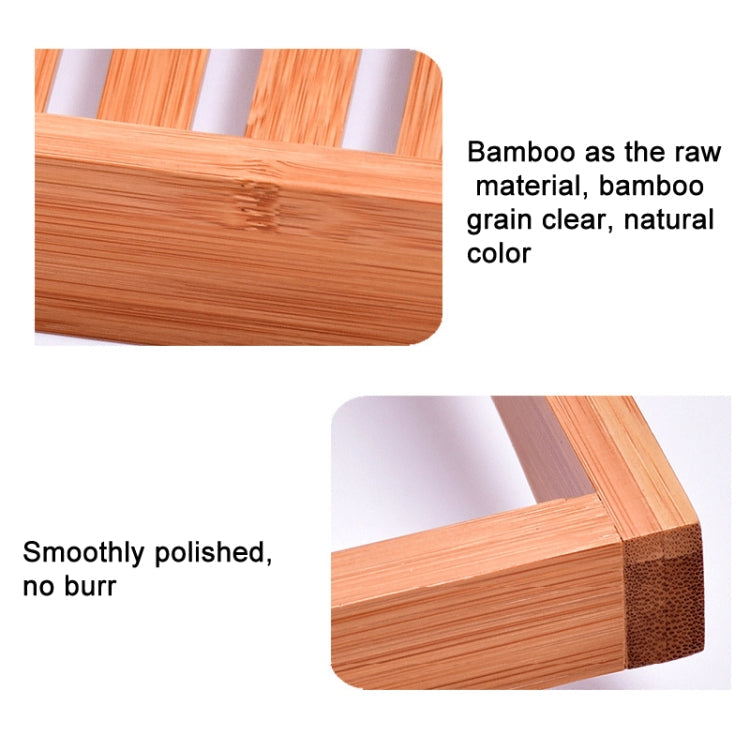Bamboo Non-slip Bathtub Shelf Multifunctional Soaking Shelf, Color: Bamboo Color