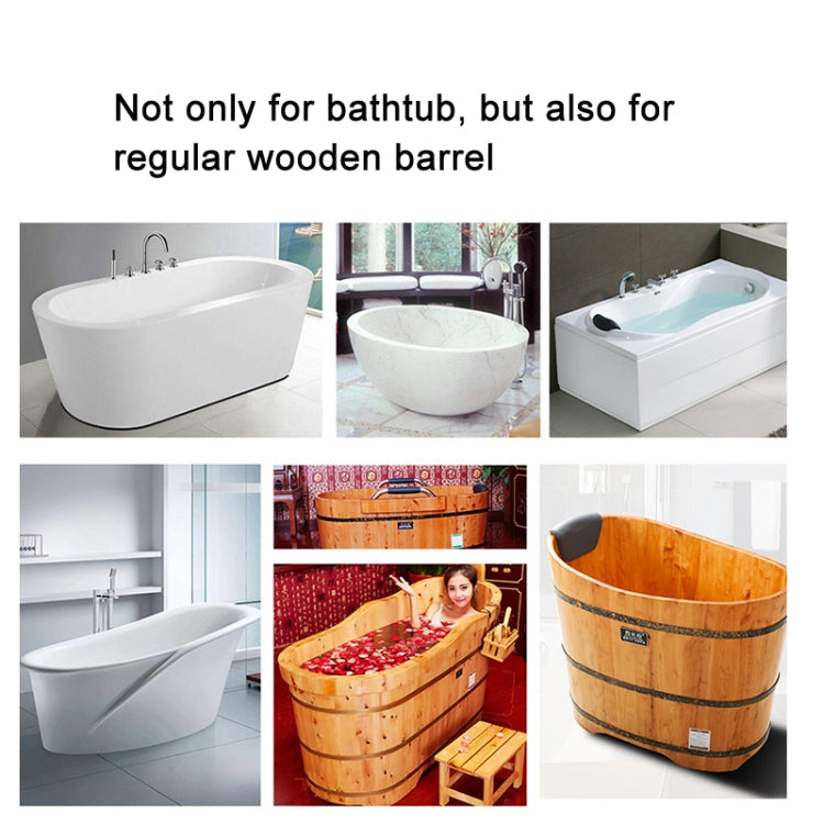 Bamboo Non-slip Bathtub Shelf Multifunctional Soaking Shelf, Color: White
