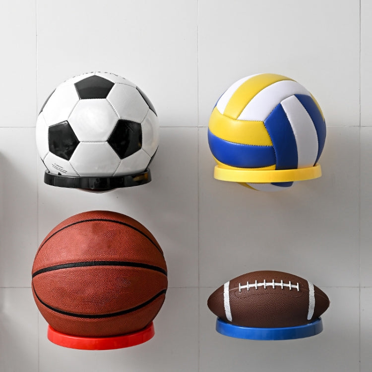Household Wall Hanging Basketball Storage Display Stand(Yellow)