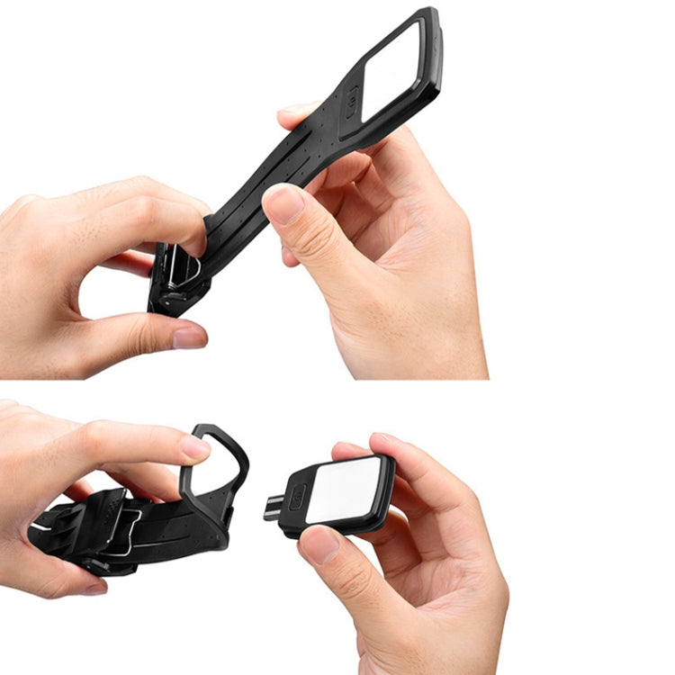 Portable Book Clip Light Four-Gear Adjustable Charging Eye Protection Lamp(Black)