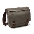 Versatile Canvas Shoulder Messenger Bag Business Computer Bag, Color: Gray Large